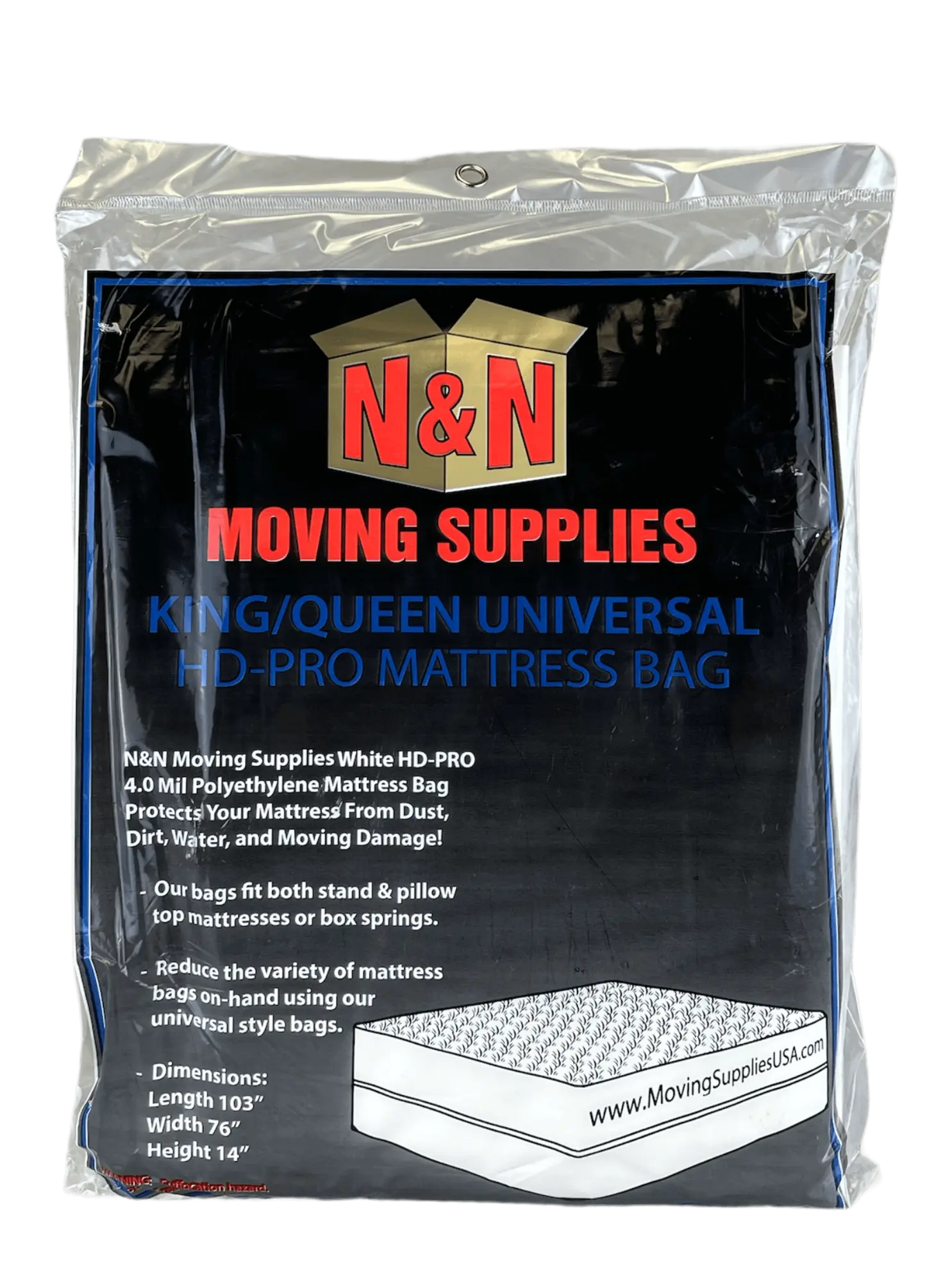 Picture of Mattress Bag King/Queen HD - 4mil. (1 Bag Per Pack)